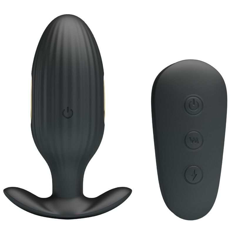 PRETTY LOVE - KELLY PLUG ANAL RECHARGEABLE VIBRATOR BLACK - Image 4