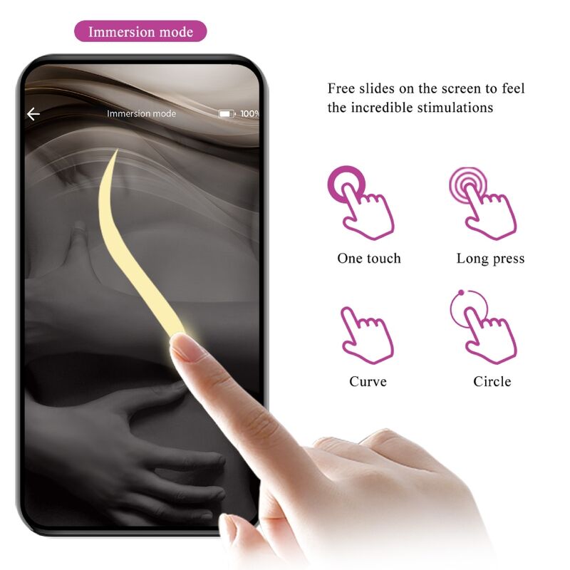 PRETTY LOVE - NYMPH VIBRATING EGG APP CONTROLLED PURPLE - Image 13