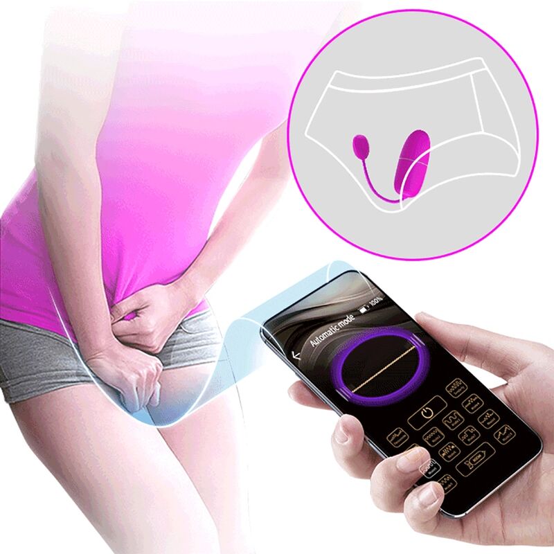 PRETTY LOVE - NYMPH VIBRATING EGG APP CONTROLLED PURPLE - Image 9