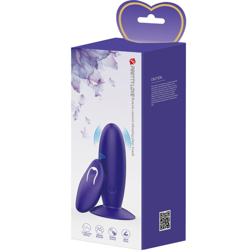 PRETTY LOVE - YOUTH PLUG ANAL VIBRATOR REMOTE CONTROL VIOLET - Image 7