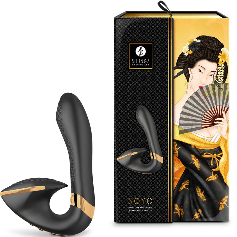 SHUNGA - SOYO INTIMATE MASSAGER BLACK - Image 3