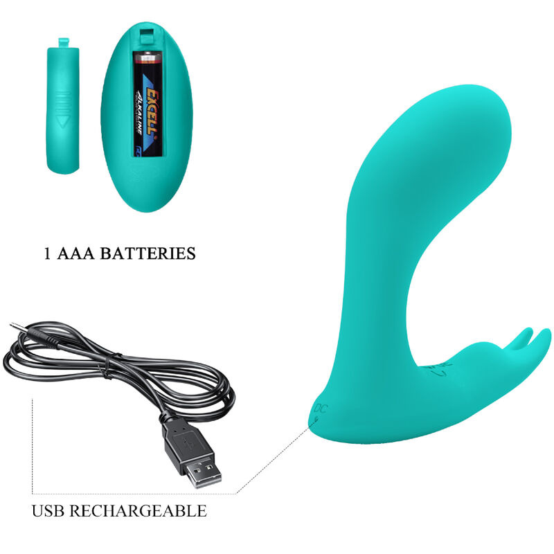 PRETTY LOVE - IDABELLE VIBRATION & PULSATION REMOTE CONTROL BLUE - Image 5