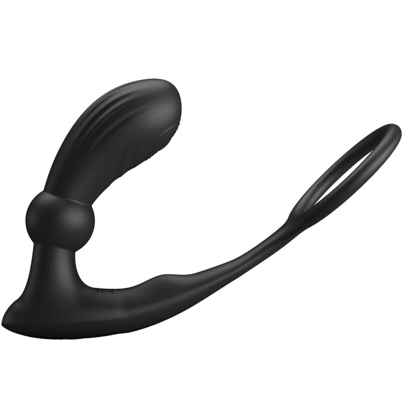 PRETTY LOVE - WARREN BLACK ANAL RING & VIBRATOR - Image 2