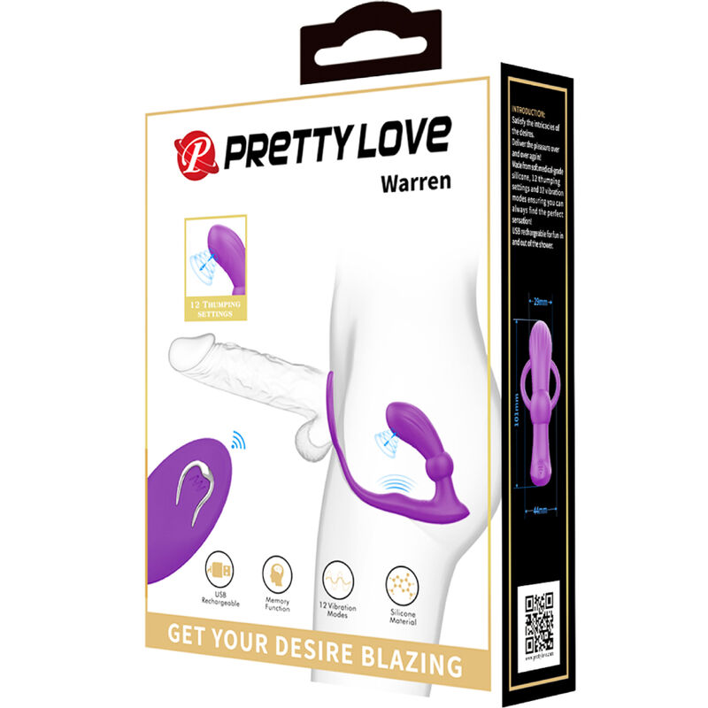 PRETTY LOVE - WARREN VIOLET ANAL RING & VIBRATOR - Image 7
