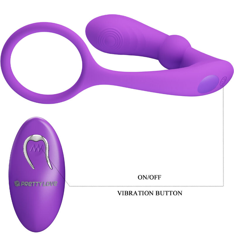 PRETTY LOVE - WARREN VIOLET ANAL RING & VIBRATOR - Image 6