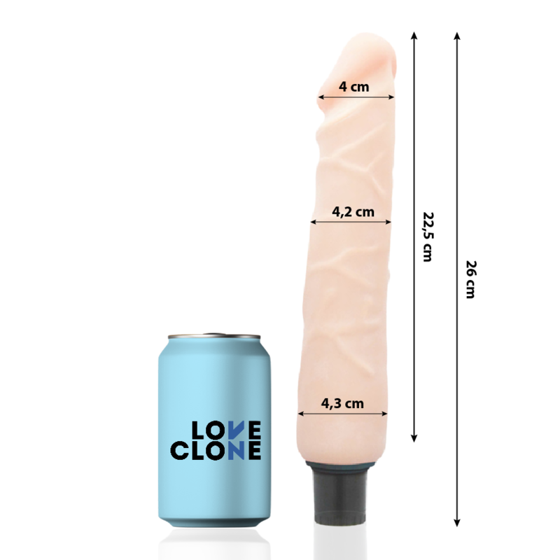 LOVECLONE - JANSEN SELF LUBRICATION VIBRATOR 26 CM -O- 4.2 CM - Image 2