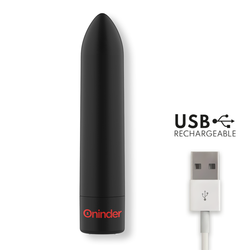 ONINDER - BERLIN BULLET VIBRATOR BLACK 9 MODES 8.5 X 2 CM - FREE APP - Image 7