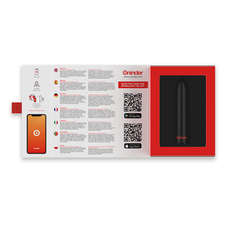 ONINDER - BERLIN BULLET VIBRATOR BLACK 9 MODES 8.5 X 2 CM - FREE APP - Image 6