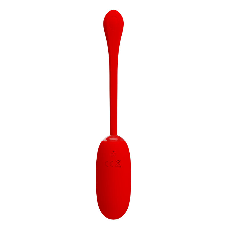 PRETTY LOVE - JULIUS WATERPROOF-RECHARGEABLE VIBRATING EGG RED - Image 3