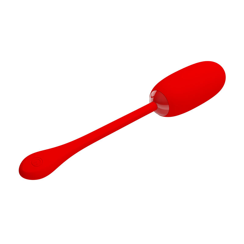 PRETTY LOVE - JULIUS WATERPROOF-RECHARGEABLE VIBRATING EGG RED - Image 2