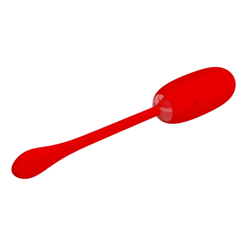 PRETTY LOVE - JULIUS WATERPROOF-RECHARGEABLE VIBRATING EGG RED - Image 5