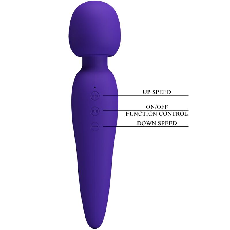 PRETTY LOVE - MEREDITH MASSAGER 12 VIBRATION MODES PURPLE - Image 7