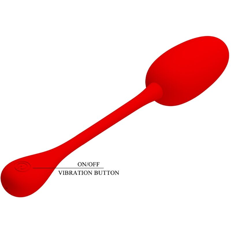 PRETTY LOVE - KNUCKER RED RECHARGEABLE VIBRATING EGG - Image 7