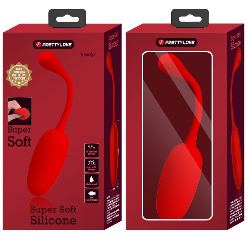 PRETTY LOVE - KNUCKER RED RECHARGEABLE VIBRATING EGG - Image 9