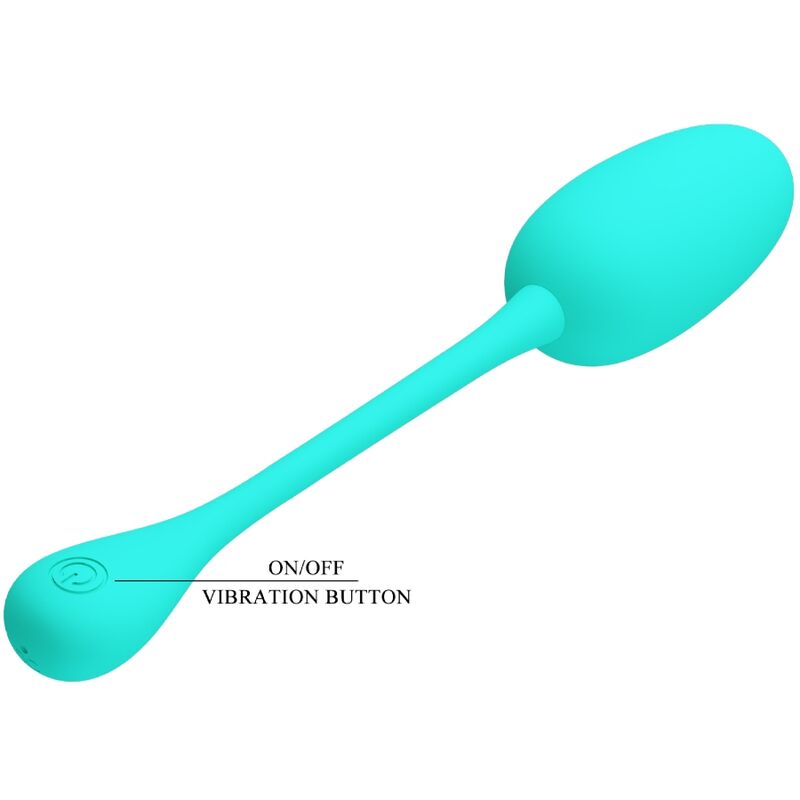PRETTY LOVE - KNUCKER WATER GREEN RECHARGEABLE VIBRATING EGG - Image 7