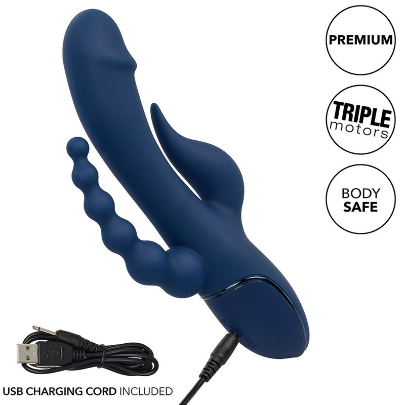 CALEXOTICS - VIBRATOR TRIPLE ORGASM BLUE - Image 10