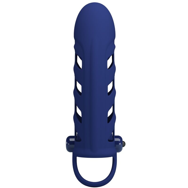 PRETTY LOVE - ALTAF VIBRATOR RING WITH SILICONE SHEATH BLUE - Pretty ...