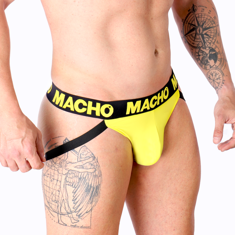 MACHO - MX25A JOCK LYCRA YELLOW M - Image 2