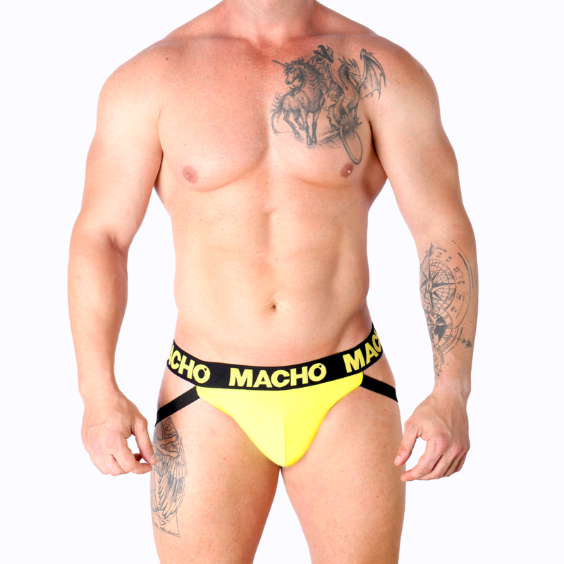 MACHO - MX25A JOCK LYCRA YELLOW M - Image 5