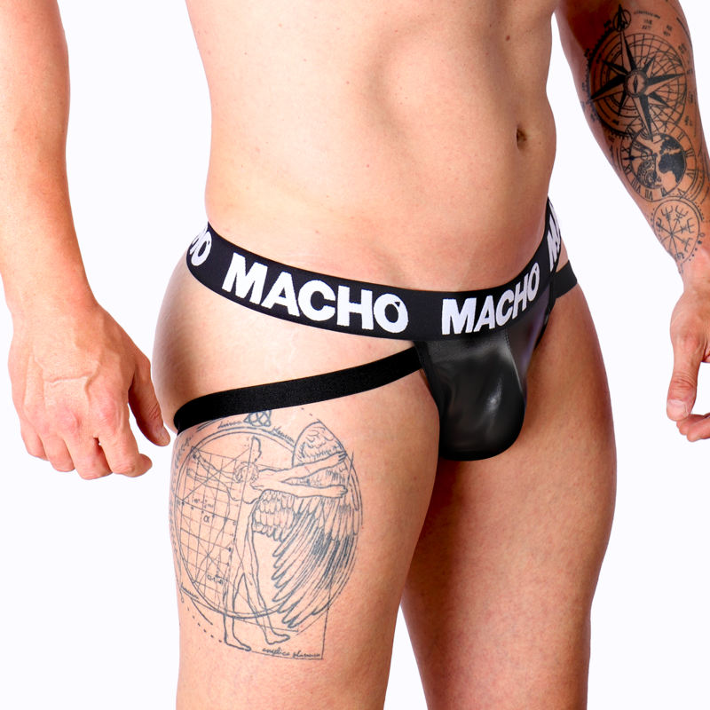 MACHO - MX25NC JOCK BLACK LEATHER S - Image 2