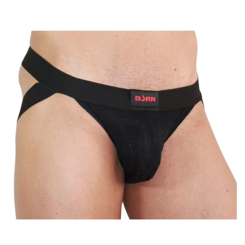 BURN - 003 JOCK SHINY BLACK M - Image 2
