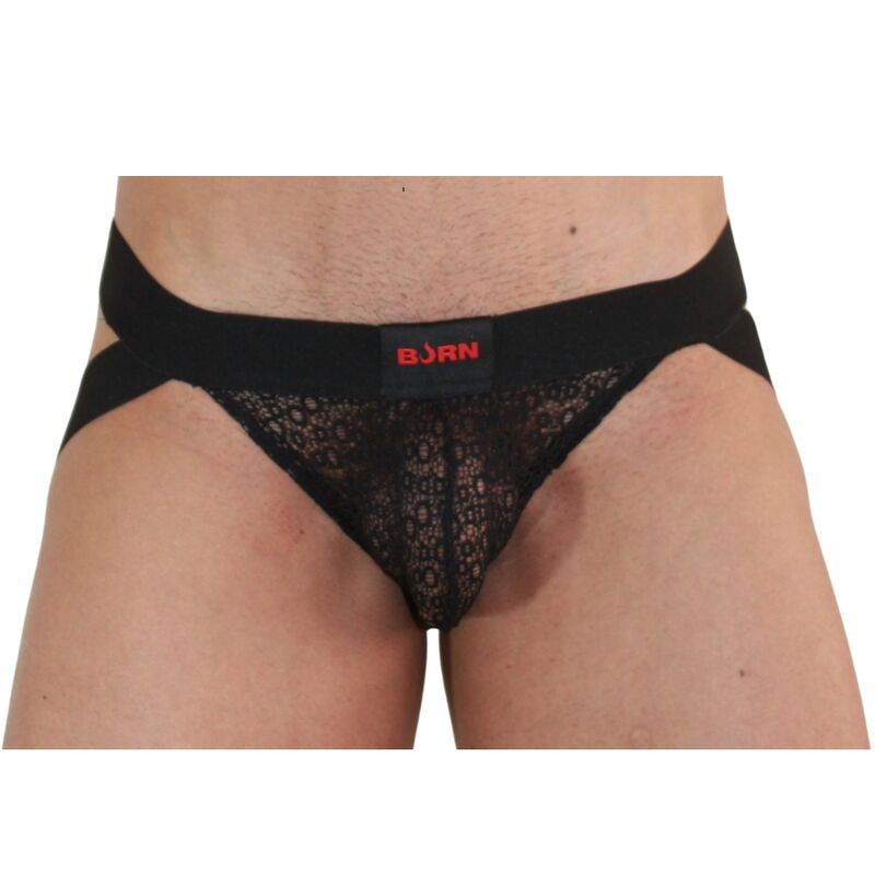 BURN - 005 JOCK LINGERIE BLACK M