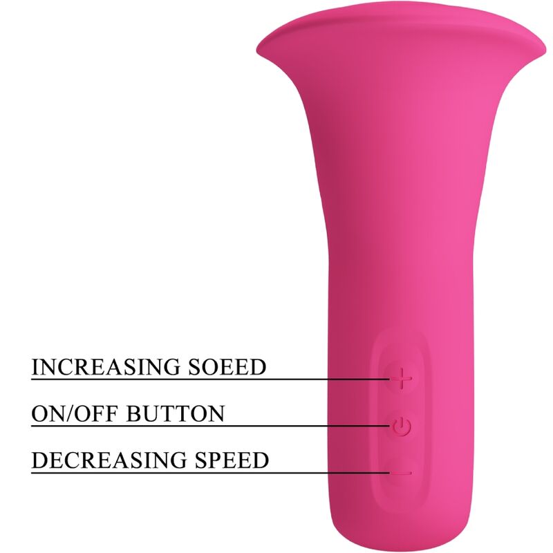 PRETTY LOVE - CLYDE ORAL VIBRATOR VIBRATING TONGUE 12 VIBRATIONS PINK - Image 7
