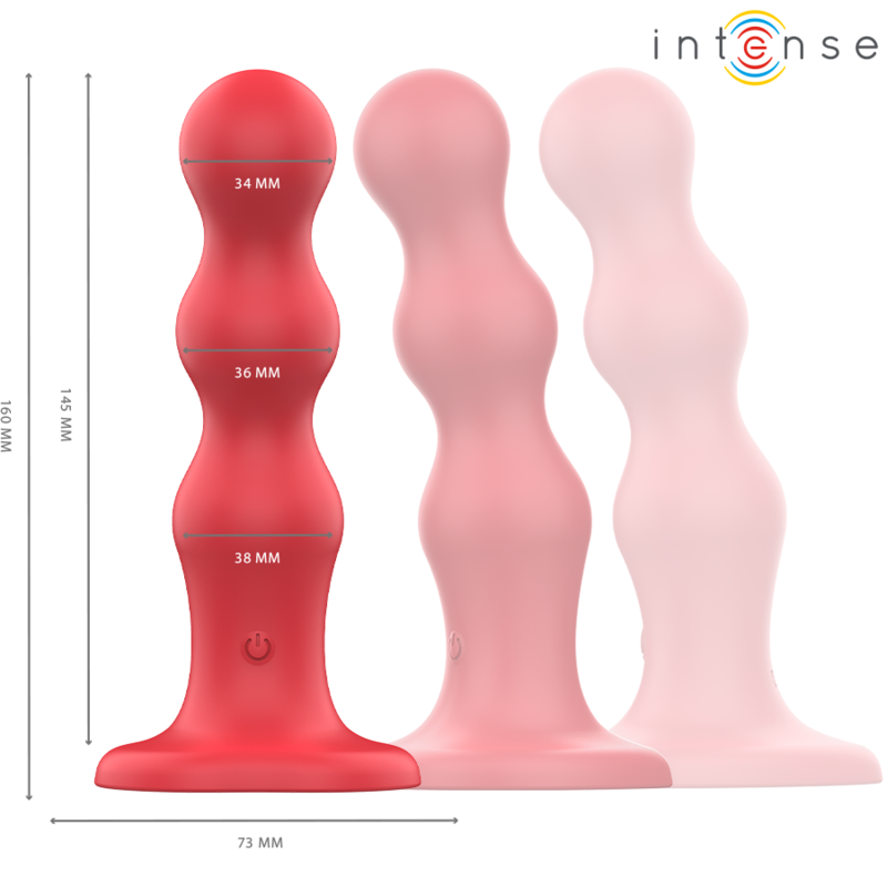 INTENSE - CODY VIBRATOR WITH SUCTION CUP RED REMOTE CONTROL - Image 2