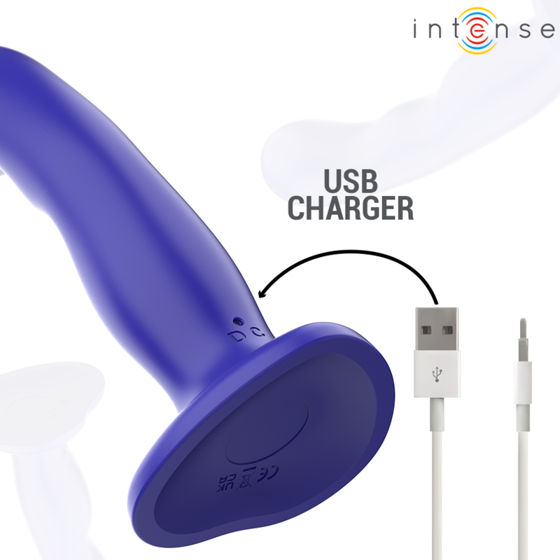 INTENSE - SHORTY VIBRATOR WITH SUCTION CUP BLUE REMOTE CONTROL - Image 6