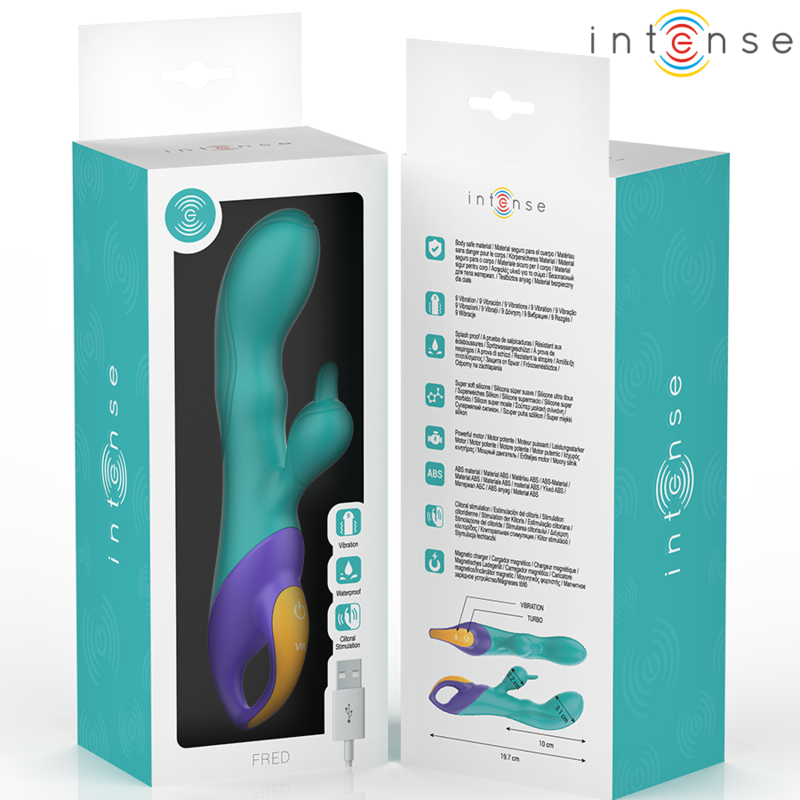INTENSE - FRED RABBIT VIBRATOR BLUE - Image 6