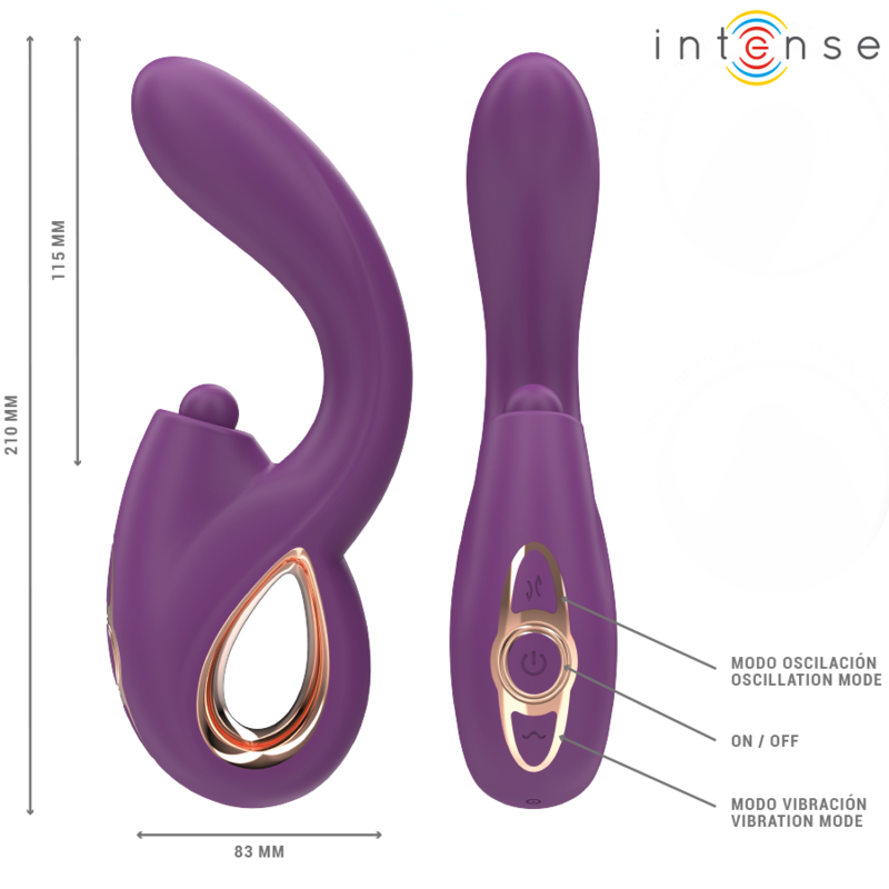 INTENSE - LALI MULTIFUNCTION G-SPOT VIBRATOR TAPPING & THRUST & VIBRATION PURPLE - Image 5
