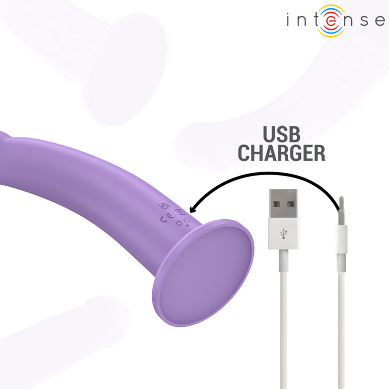 INTENSE - EDDIE VIBRATOR 17.5 CM 10 VIBRATIONS PURPLE REMOTE CONTROL - Image 6