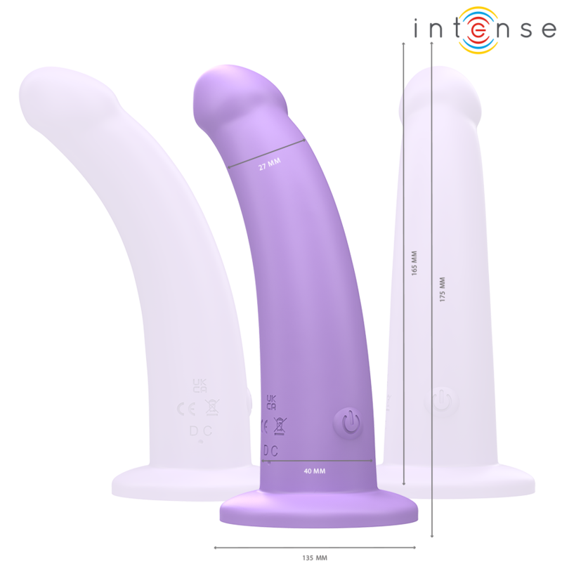 INTENSE - EDDIE VIBRATOR 17.5 CM 10 VIBRATIONS PURPLE REMOTE CONTROL - Image 2
