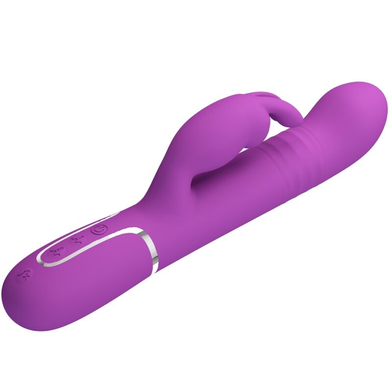PRETTY LOVE - COALE 4 IN 1 MULTIFUNCTION RABBIT VIBRATOR PURPLE - Image 3