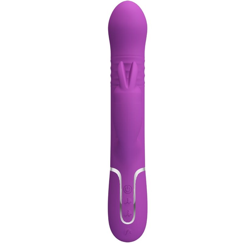 PRETTY LOVE - COALE 4 IN 1 MULTIFUNCTION RABBIT VIBRATOR PURPLE - Image 2
