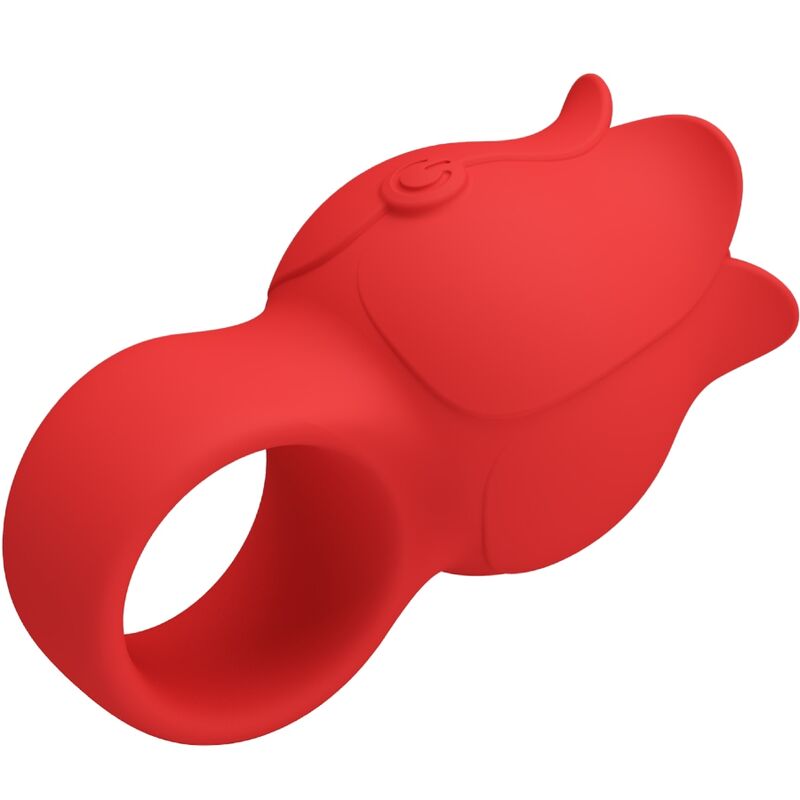 PRETTY LOVE - JAE ROSE SHAPED FINGER VIBRATOR 10 VIBRATIONS RED - Image 3