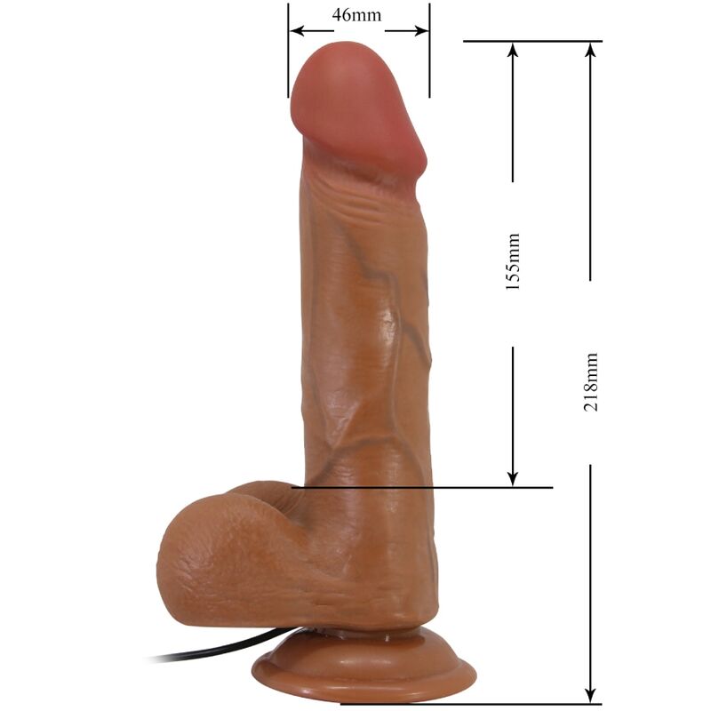 BAILE - BAHAMUT REALISTIC VIBRATOR 21.8 CM FLESH REMOTE CONTROL - Image 5