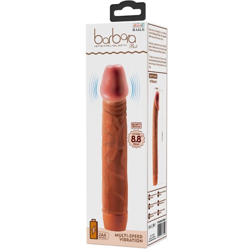 BAILE - BOB REALISTIC VIBRATOR 22.5 CM MULATTO - Image 6