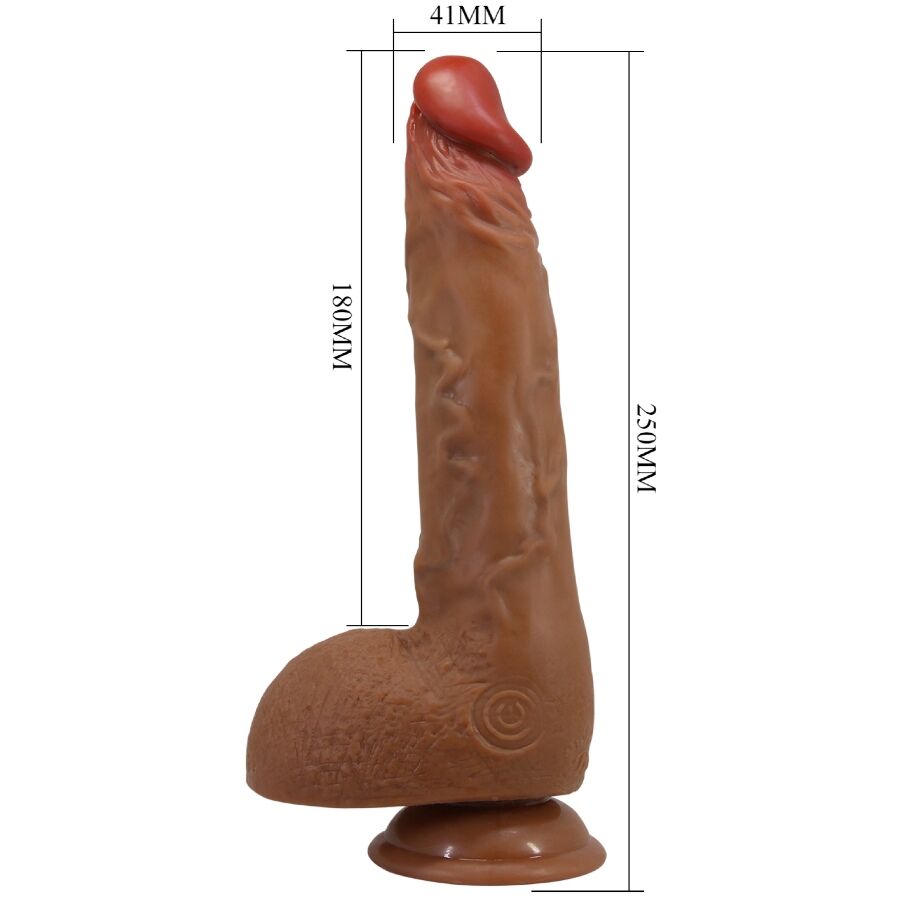 BAILE - BEAUTIFUL WILKS 5 SETTING REALISTIC VIBRATOR 25 CM MULATO - Image 3
