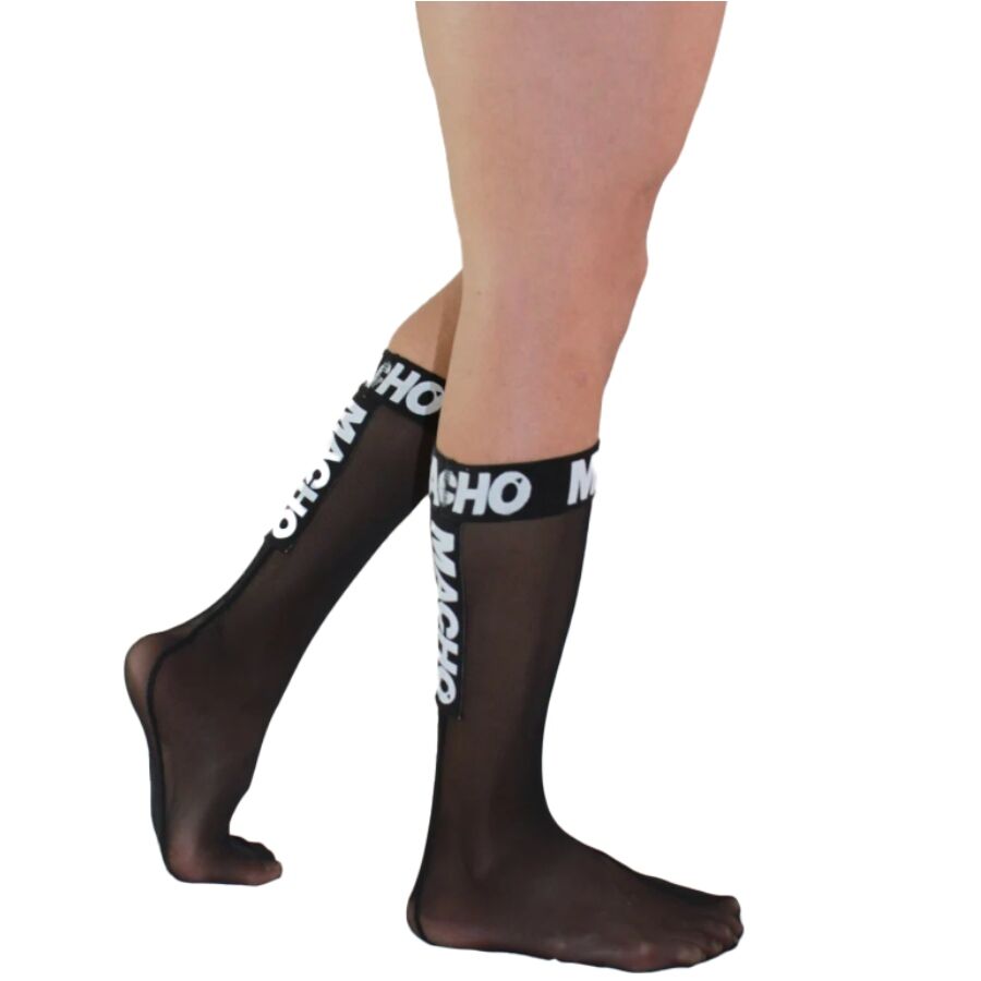 MACHO - THIN SOCKS ONE SIZE BLACK - Image 3