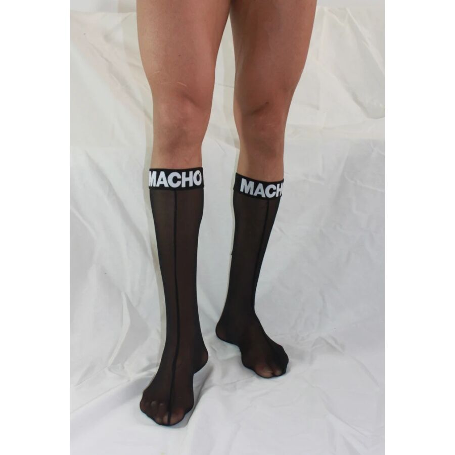 MACHO - THIN SOCKS ONE SIZE BLACK - Image 4
