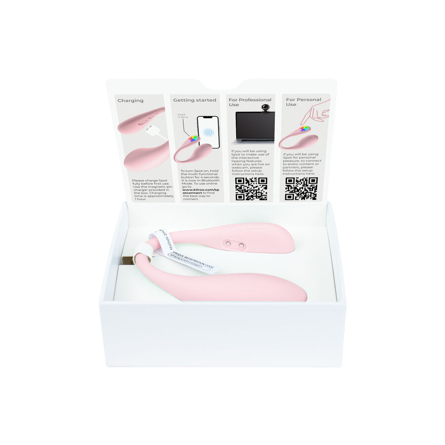KIIROO - SPOT KISS ME U-SHAPED VIBRATOR PINK - Image 5