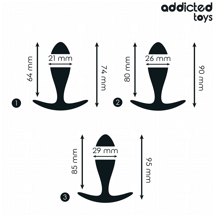 ADDICTED TOYS - SET OF 3 ANAL PLUG SILICONE MODEL 2 - Image 4