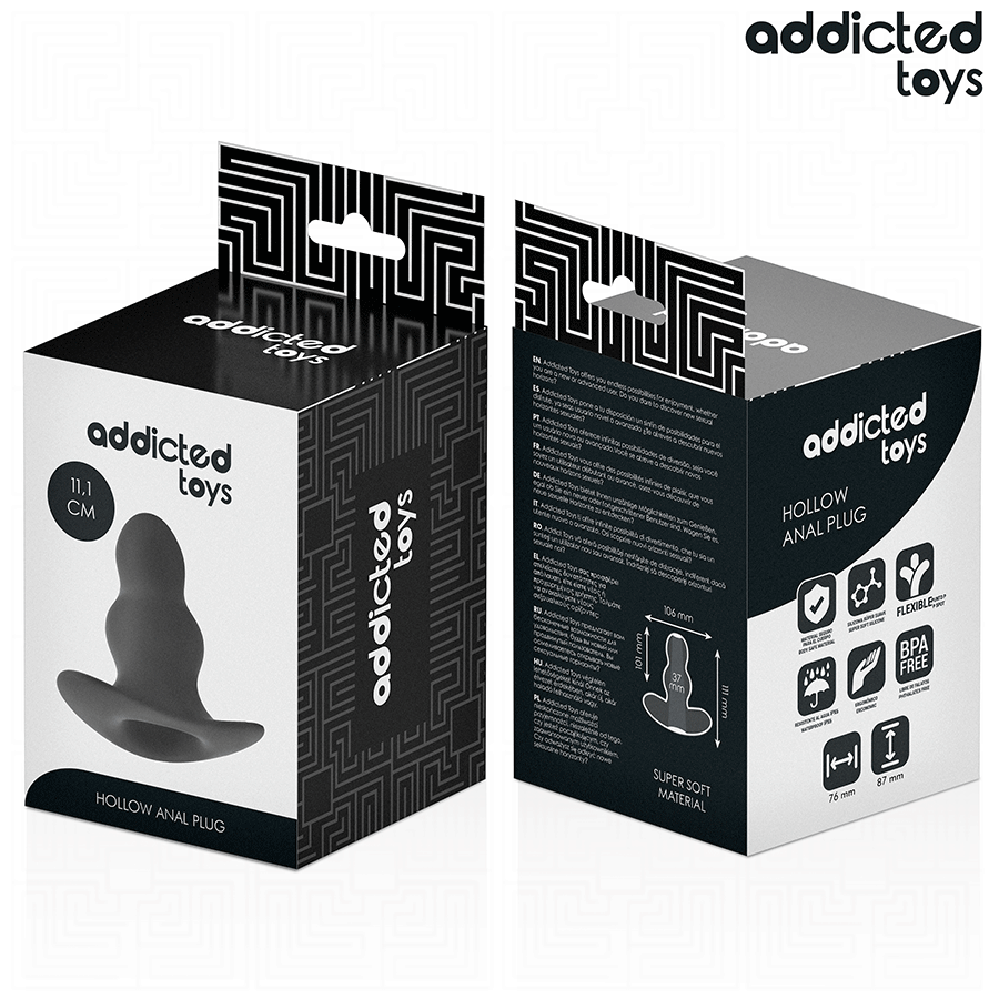 ADDICTED TOYS - HOLLOW ANAL PLUG SILICONE SIZE L 11.1 CM - Image 7
