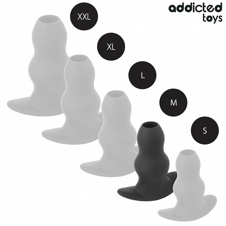 ADDICTED TOYS - HOLLOW ANAL PLUG SILICONE SIZE M 9.6 CM - Image 5