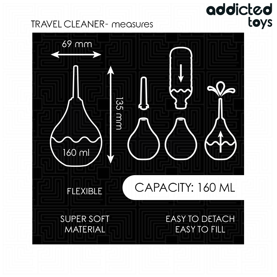 ADDICTED TOYS - TRAVEL ANAL CLEANER SIZE M 160 ML - Image 5