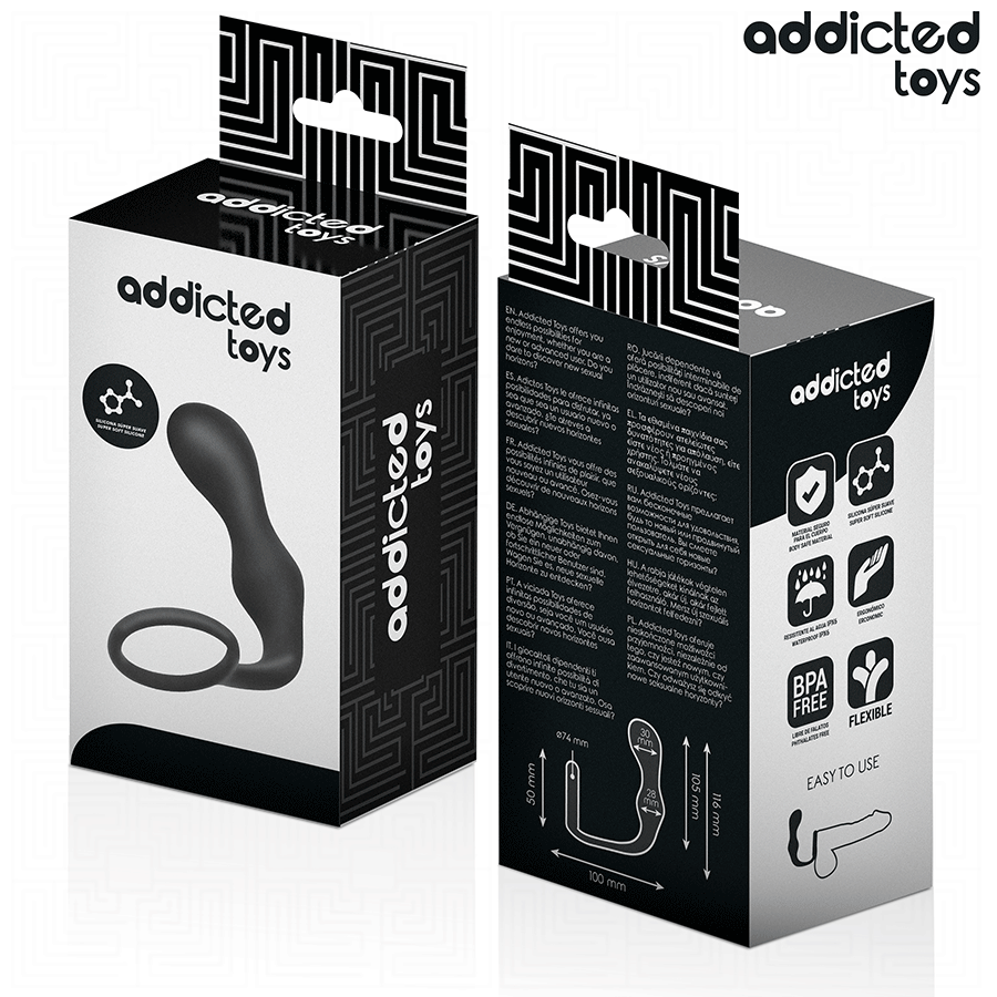 ADDICTED TOYS - ANAL PLUG WITH RING SILICONE MODEL 3 - Image 6