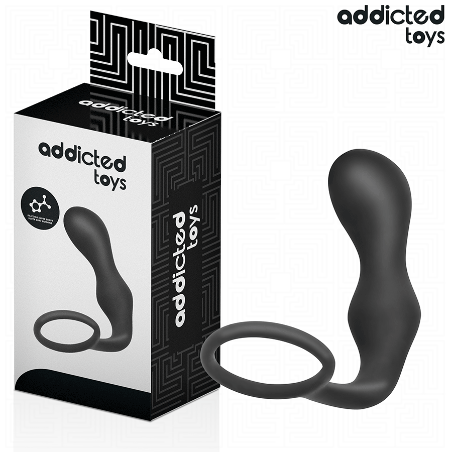 ADDICTED TOYS - ANAL PLUG WITH RING SILICONE MODEL 3