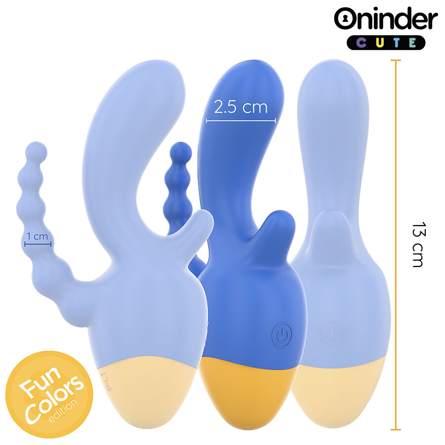ONINDER CUTE - LOVE 3 SOME TRIPLE VIBRATOR - FREE WORLDWIDE APP - Image 3