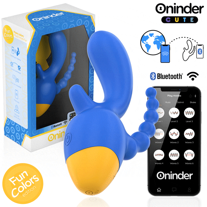 ONINDER CUTE - LOVE 3 SOME TRIPLE VIBRATOR - FREE WORLDWIDE APP - Image 2